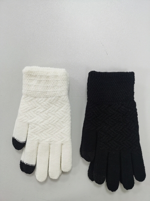 Custom Design Insulated Winter Knit Gloves with Stretchy Fit and Personalized Colors