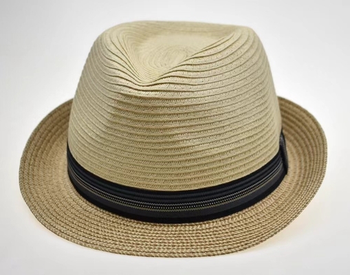 Natural Straw Sun Hat with Wide Brim Approximately 3 Inches