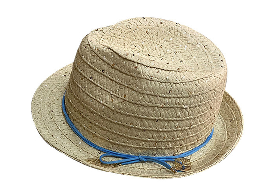 Wide Brim Womens Summer Straw Hats With Ribbon Decoration