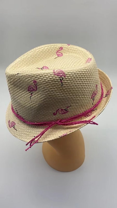 Natural Sun Hat With Adjustable Chin Strap For Women