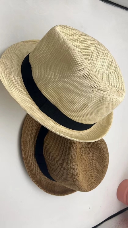 Natural Straw Summer Hats with Adjustable Chin Strap for Women
